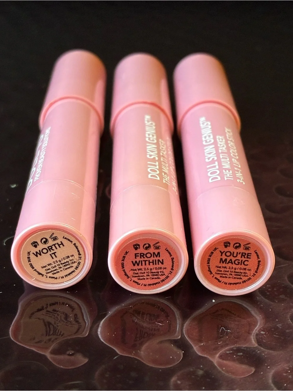 Dollcake Pink Doll Skin Genius™ 3-in-1 Lip Color Sticks - Set of 3